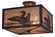 Loon Three Light Flushmount in Timeless Bronze (57|166367)