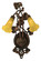 Amber Two Light Wall Sconce in Craftsman Brown (57|16608)