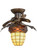 Acorn Branch One Light Flushmount in Antique Copper (57|160236)