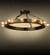 Helm 12 Light Pendant in Satin Brass (57|159274)