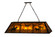 Personalized Nine Light Oblong Pendant in Black Metal (57|159251)