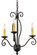 Sienna Three Light Chandelier in Antique Brass (57|157887)