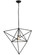 Geometric One Light Pendant in Black Metal,French Bronzed (57|157864)