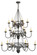 Polonella 18 Light Chandelier in Black Metal (57|155776)