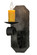 Renzo One Light Wall Sconce in Black Metal (57|155248)
