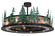 Tall Pines 20 Light Chandel-Air in Wrought Iron (57|155102)