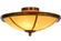 Commerce Four Light Semi-Flushmount in Transparent Copper (57|153553)