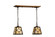 Diamond Craftsman Two Light Island Pendant in Mahogany Bronze (57|150975)