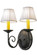 Jenna Two Light Wall Sconce in Black Metal,Custom (57|149030)