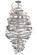 Cyclone 18 Light Chandelier in Pewter,Custom (57|148175)