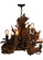 Driftwood Five Light Chandelier in Natural Wood,Mahogany Bronze (57|144569)