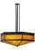 Davis Street Eight Light Pendant in Craftsman Brown (57|141558)