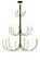 Cheal 20 Light Chandelier in Antique Brass (57|140807)