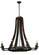 Barrel Stave Eight Light Chandelier in Antique Iron Gate (57|140164)