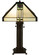 Pasadena Rose Two Light Table Lamp in Natural Wood (57|139227)