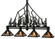 Tall Pines Four Light Island Pendant in Black Metal (57|132767)