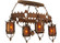 Valhalla Six Light Chandelier in Custom (57|132229)