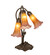 Amber/Purple Three Light Table Lamp in Mahogany Bronze (57|129165)