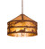 Loon Three Light Pendant in Red Rust (57|126670)