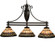 Ilona Three Light Island Pendant in Mahogany Bronze (57|125111)