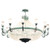 Crista 30 Light Chandelier in Verdigris (57|119759)