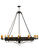 Parnella 12 Light Chandelier in Black Metal (57|115557)