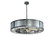 Diamond Turbine Eight Light Chandelier in Black Metal (57|110039)