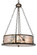 Balsam Pine Four Light Inverted Pendant in Antique Copper (57|107941)