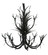 Flowering Wheat 12 Light Chandelier in Craftsman Brown (57|107852)