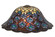 Tiffany Peacock Feather Shade in Green/Blue Pbag Purple/Blue Lt Blue Aqua/Green (57|10674)