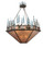 Wildlife At Pine Lake Nine Light Inverted Pendant in Antique Copper (57|106009)