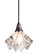 Handkerchief One Light Mini Pendant in Nickel (57|10028)