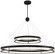 Grande Illusion LED Pendant in Coal W/ Polished Nickel Highli (29|N7998-572-L)