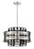 Presten Six Light Pendant in Brushed Nickel W/ Sand Coal (29|N7986-420)