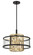 Soho Four Lights Pendant in Coal And Soft Brass (29|N7813-726)