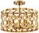 Coronade Four Light Semi Flush Mount (Convertible To Pendant) in Pandora Gold Leaf (29|N6772-293)