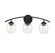 Mbath Three Light Bathroom Vanity Light in Matte Black (446|M80032MBK)