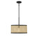 One Light Pendant in Natural Cane with Matte Black (446|M7018MBK)