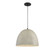 Mpend One Light Pendant in Concrete with Matte Black (446|M70093CMBK)