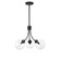 Three Light Chandelier in Matte Black (446|M10057MBK)