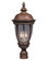 Knob Hill DC Three Light Outdoor Pole/Post Lantern in Sienna (16|3461CDSE)