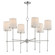 Huntington Six Light Chandelier in Satin Nickel (16|32366WTSN)