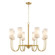 Town and Country Eight Light Chandelier in Satin Brass (16|32008SWSBR)