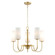 Town and Country Five Light Chandelier in Satin Brass (16|32005SWSBR)