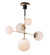 Vesper Five Light pendant in Satin Brass / Black (16|26037SWSBRBK)