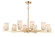 Dart Eight Light Chandelier in Satin Brass (16|21288SWSBR)