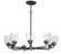 Acadia Eight Light Chandelier in Black (16|12268CDBK)