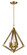 Vector Four Light Pendant in Weathered Oak / Antique Brass (16|12252WOAB)