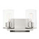 Sleek Two Light Bath Vanity in Satin Nickel (16|11842CDSN)