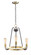 Haven Three Light Chandelier in Oil Rubbed Bronze / Antique Brass (16|11733OIAB)